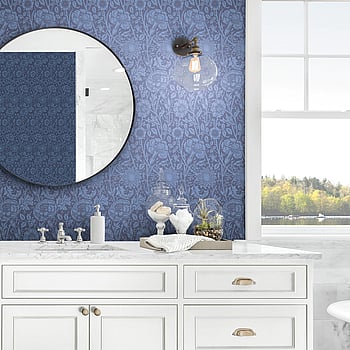 Galerie Wallcoverings Product Code ET12512 - Arts and Crafts Wallpaper Collection - Blue Colours -  
