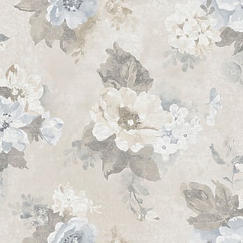 Galerie Wallcoverings Product Code G34103 - Vintage Damasks Wallpaper Collection - Blue Grey Cream Colours -  
