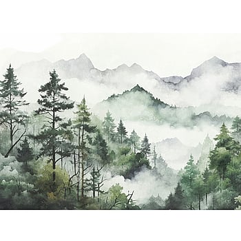 Galerie Wallcoverings Product Code WH45264M - Welcome Home Murals Wallpaper Collection - Grey, Green, White Colours -  
